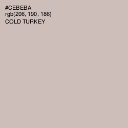 #CEBEBA - Cold Turkey Color Image